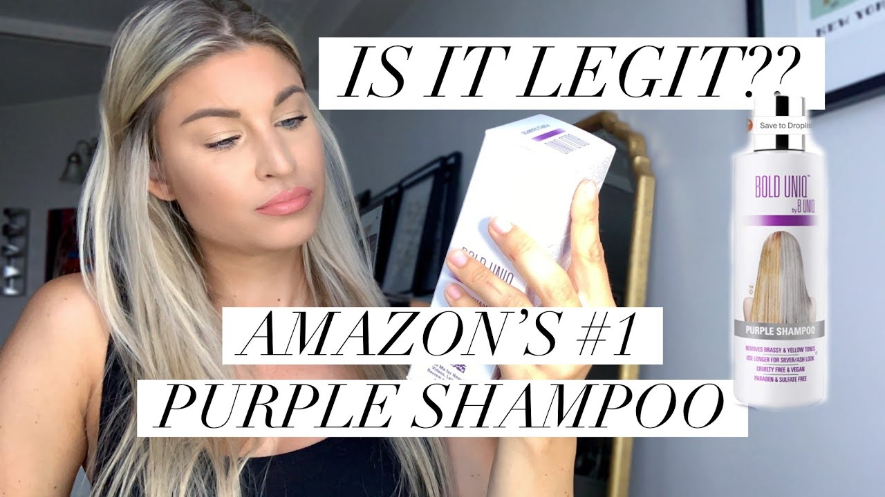 AMAZON'S #1 PURPLE SHAMPOO FOR BLONDES: DOES IT ACTUALLY REMOVE BRASSY TONES? BOLD UNIQ.