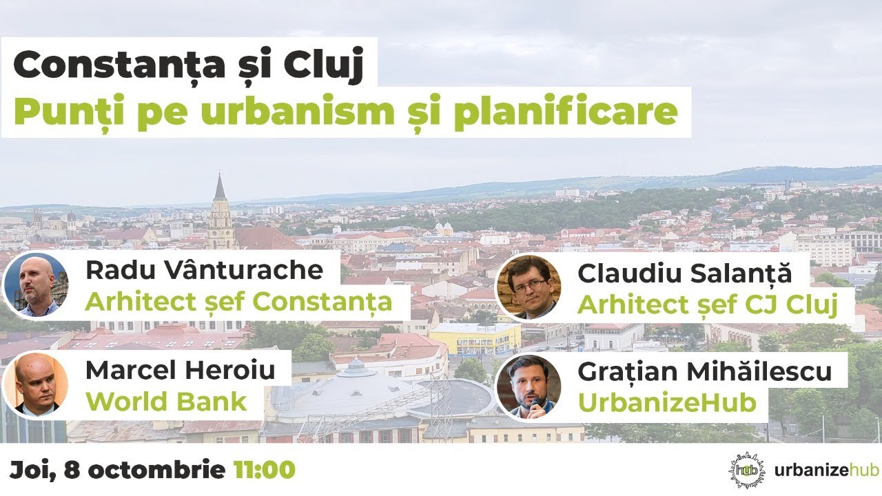 Urban Talks | Cluj & Constanța: punți pe urbanism și planificare