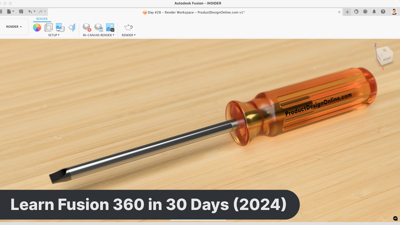 Рендеринг Fusion 360 — краткое руководство | 28-й день курса «Изучение Fusion 360 за 30 дней» — и...
