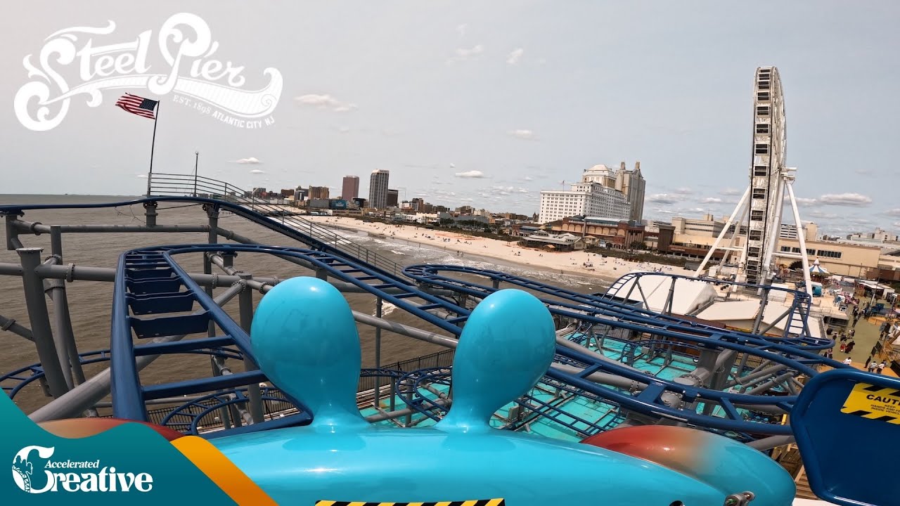 NEW FOR 2025 Crazy Crab on-ride 5K POV @60fps - Steel Pier NJ
