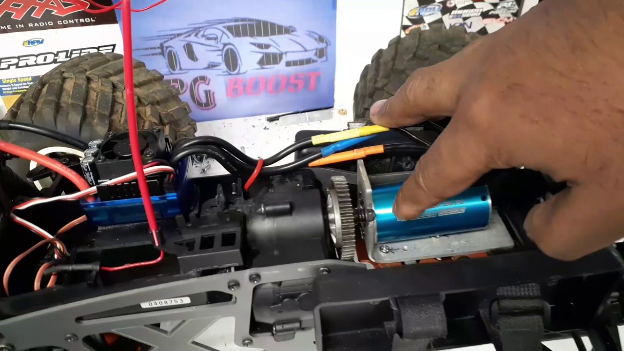 Hpi savage x electric conversion (homemade motor mount).