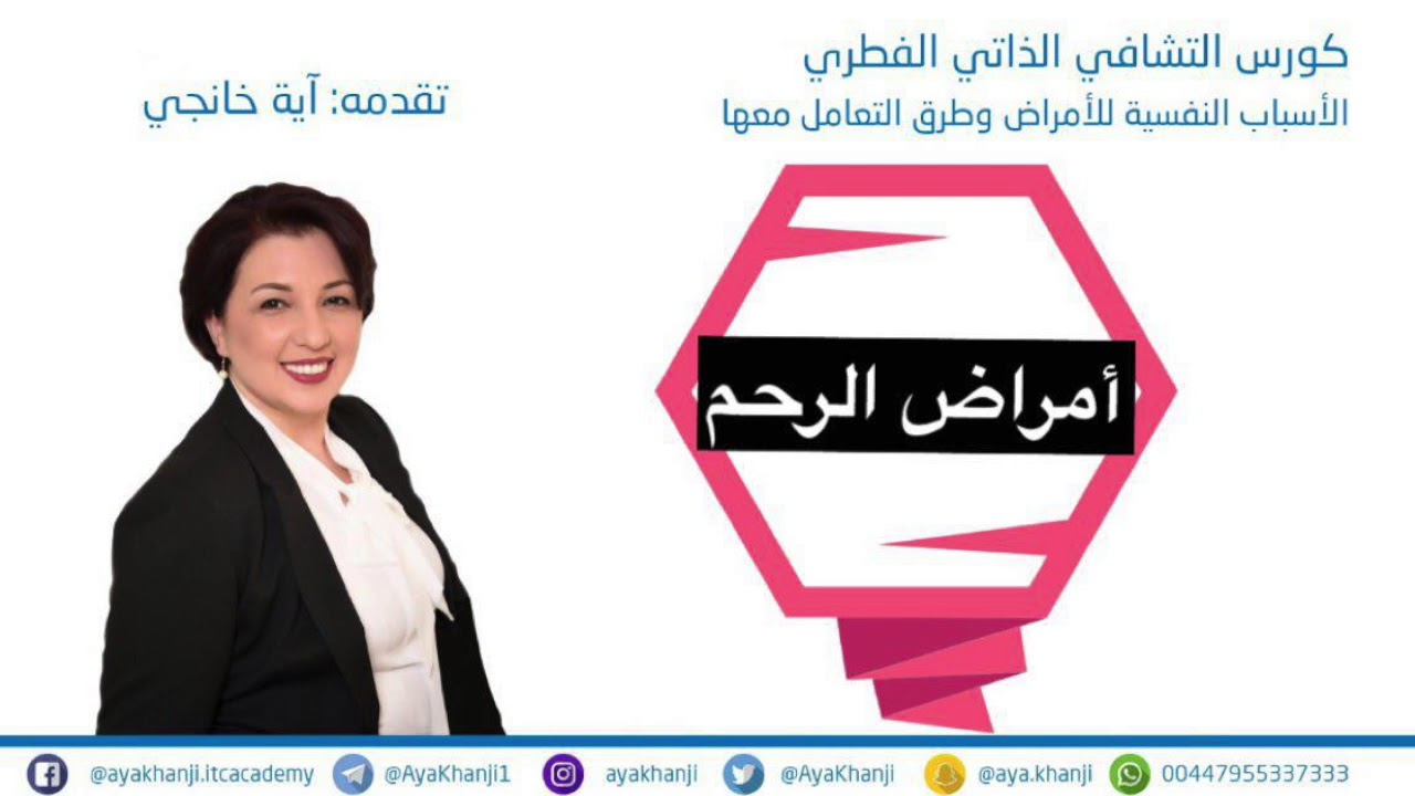 أمراض الرحم وعلاجها - كورس التشافي الذاتي الفطري | آية خانجي