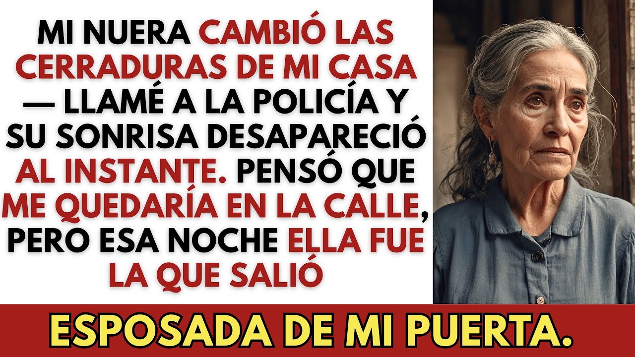 Mi nuera cambió las cerraduras de mi casa —llamé a la policía y su sonrisa desapareció al instante
