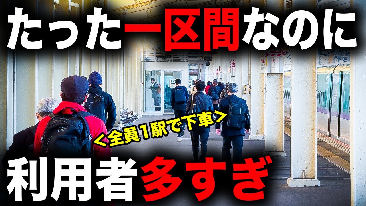 【納得の理由】1駅利用者が異常に多い謎の新幹線区間に乗ってきた