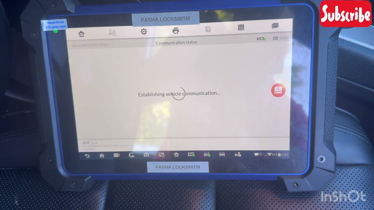2021 jeep grand Cherokee adding proximity key using Autel