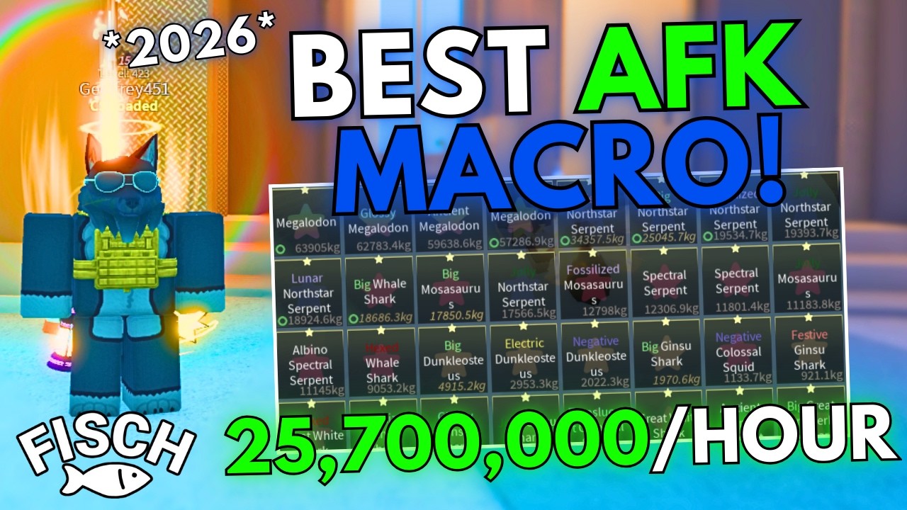 *НОВАЯ МЕТА* ЛУЧШИЙ АВТОМАТИЧЕСКИЙ МАКРОС ДЛЯ ЛОВЛИ РЫБЫ В ROBLOX! (НЕПРЕВЗОЙДЕННЫЙ В 2026 ГОДУ)