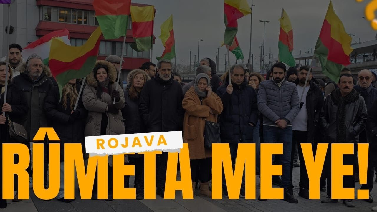 KÜRD SANATÇILAR ROJAVA İÇİN AÇIKLAMA YAPIYOR.