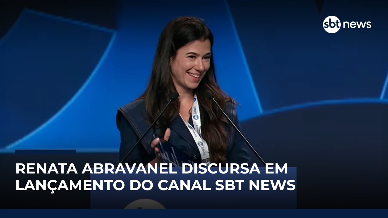 Renata Abravanel discursa em lançamento do canal SBT News