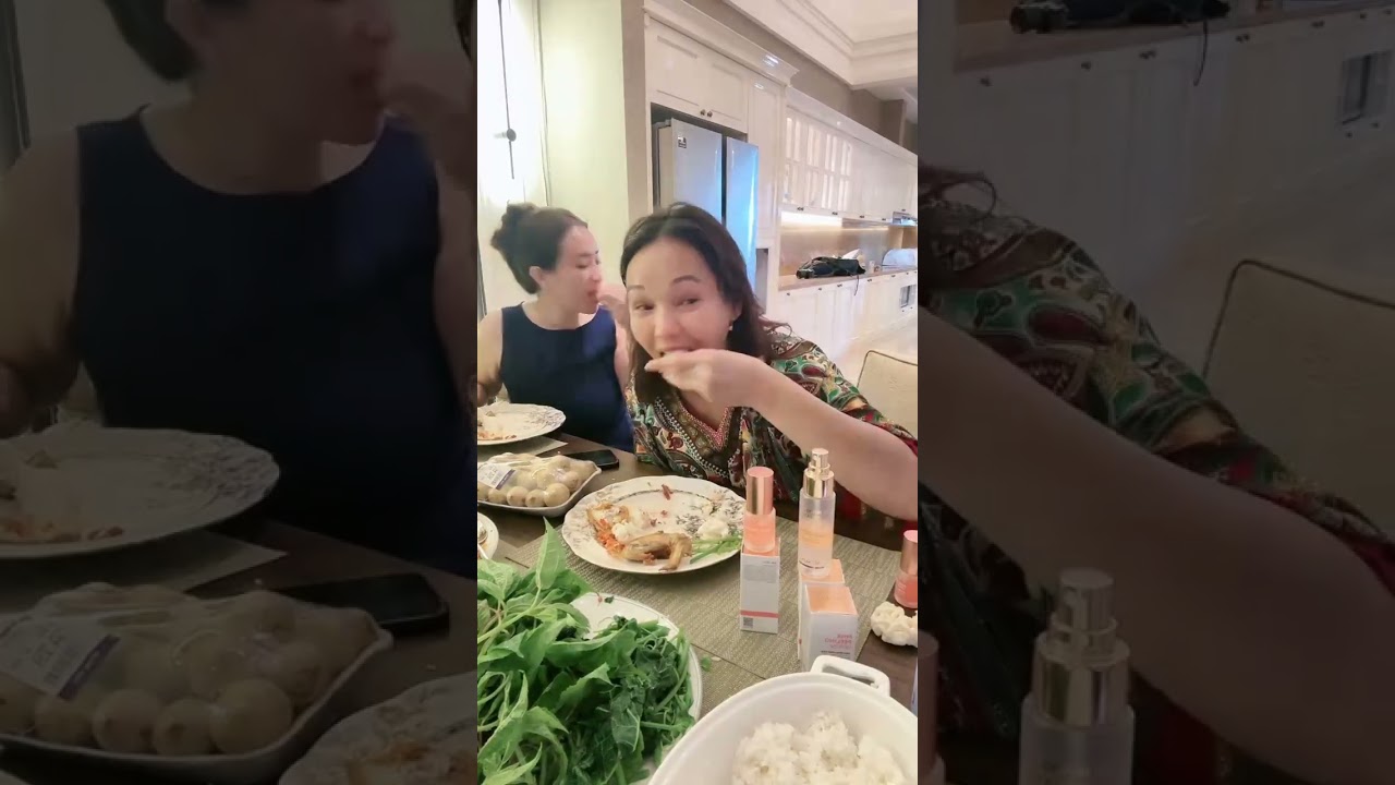 Sudah Matang, Bunda Corla Makan Malam Sama Maharani Pakai Daun Ubi, Ikan dan Ini