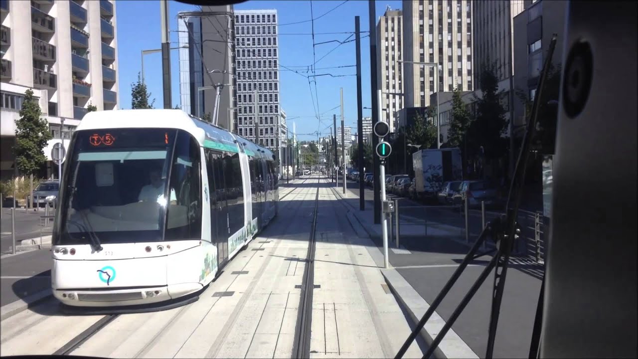 Tramway t5 de Marché St Denis à Garges Sarcelles Part 2/2.