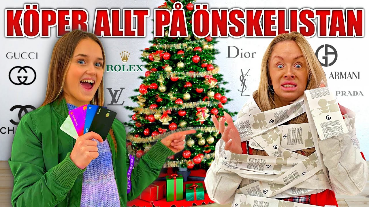 KÖPER ALLT PÅ ÖNSKELISTAN* 13-ÅRING BESTÄMMER!