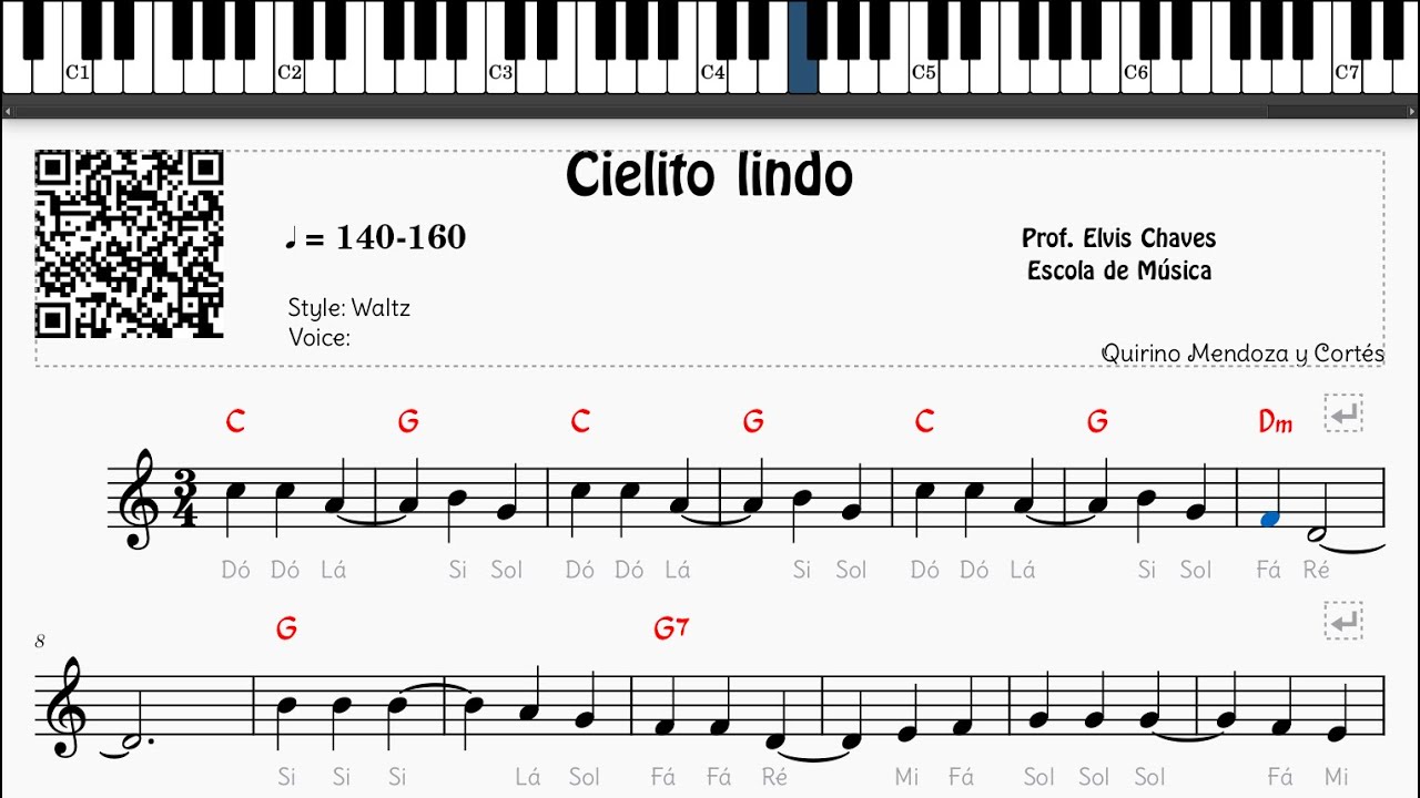🎼 Cielito lindo - 359 - Tutorial Partitura Fácil 2