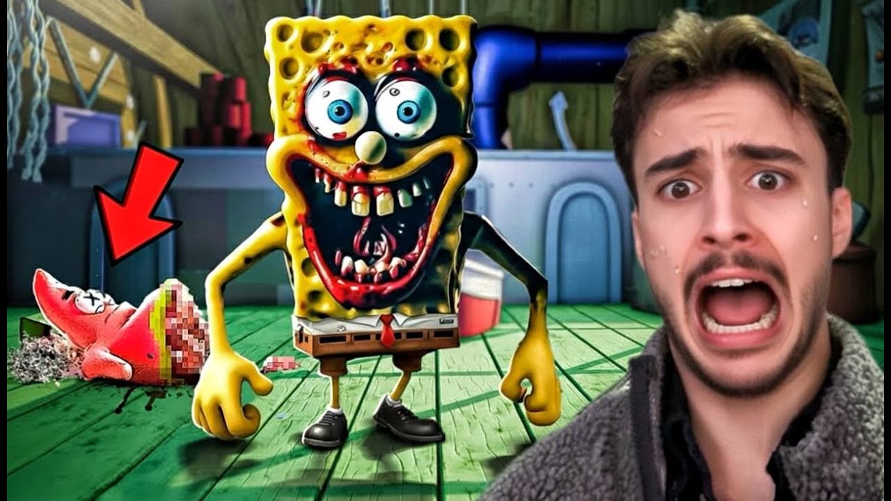 Sponjbob & patrik | یاری سپۆنجبۆب ترسناک 😰