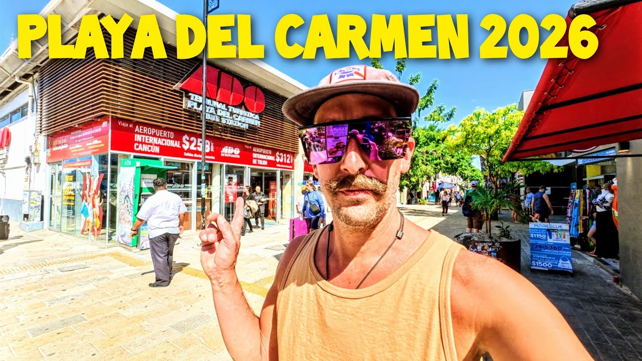 La 5e avenue à Playa Del Carmen janvier 2026! POV 4K. Vous arrivez bientôt? Regarde ça!