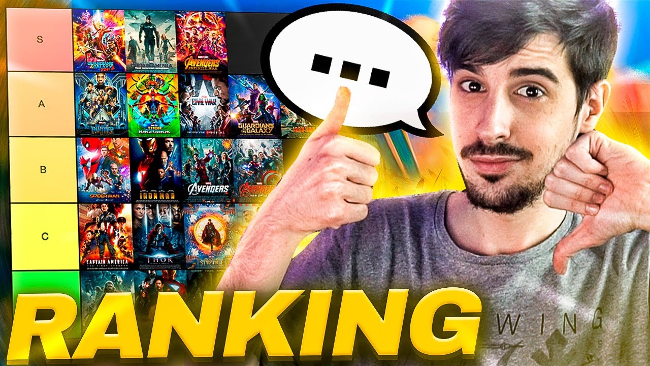TIER LIST de PELIS del MCU
