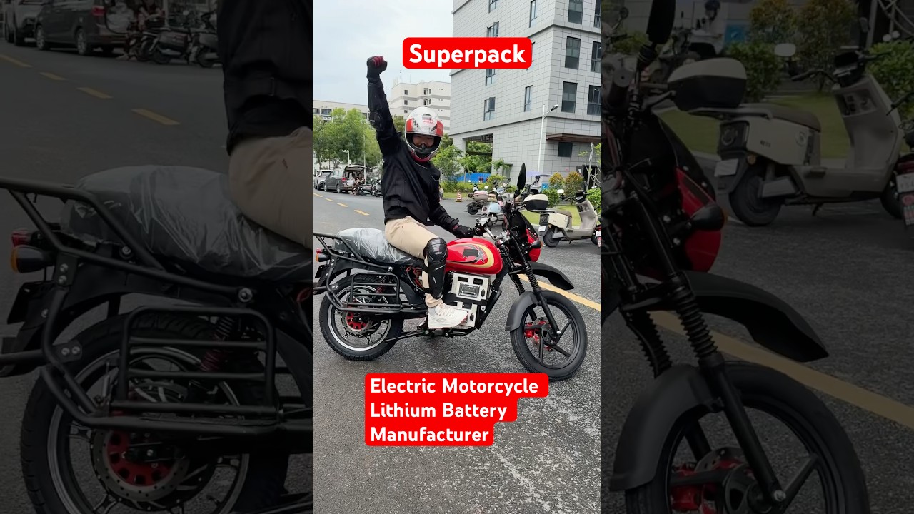 Two Lithium Batteries for One Electric Motorcycle      