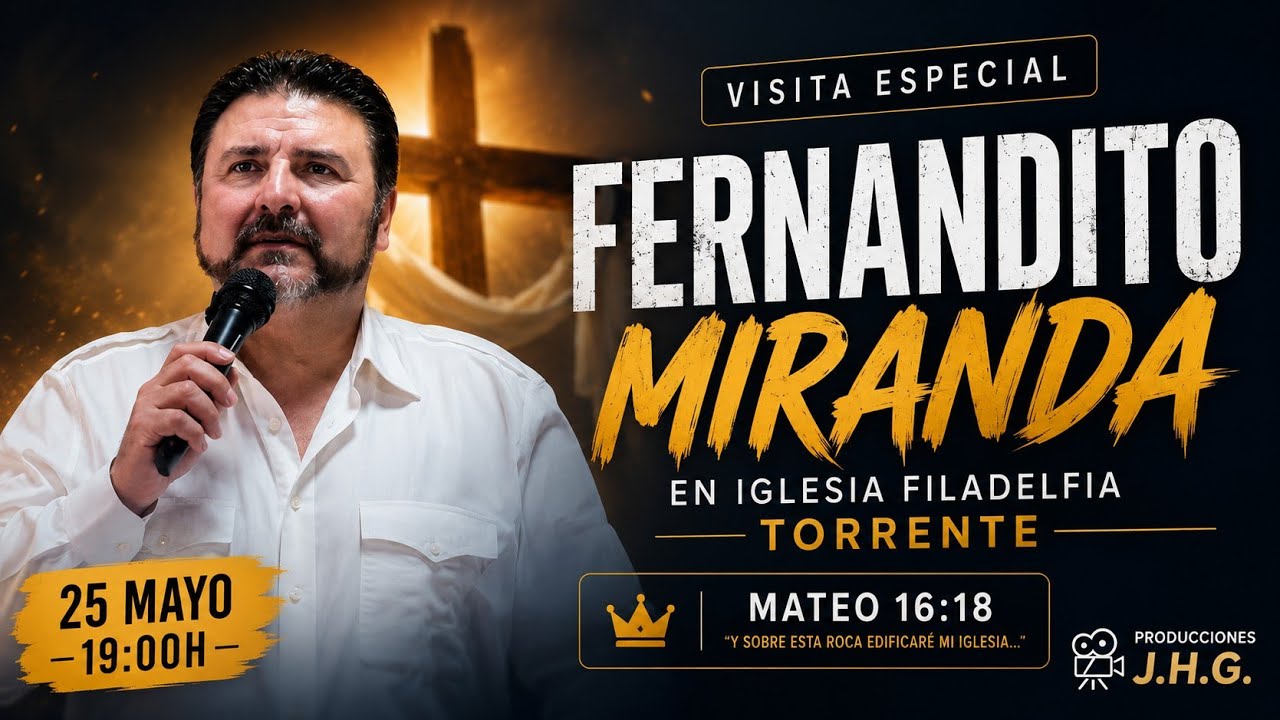 FERNANDITO DE MIRANDA VISITA IGLESIA FILADELFIA TORRENT