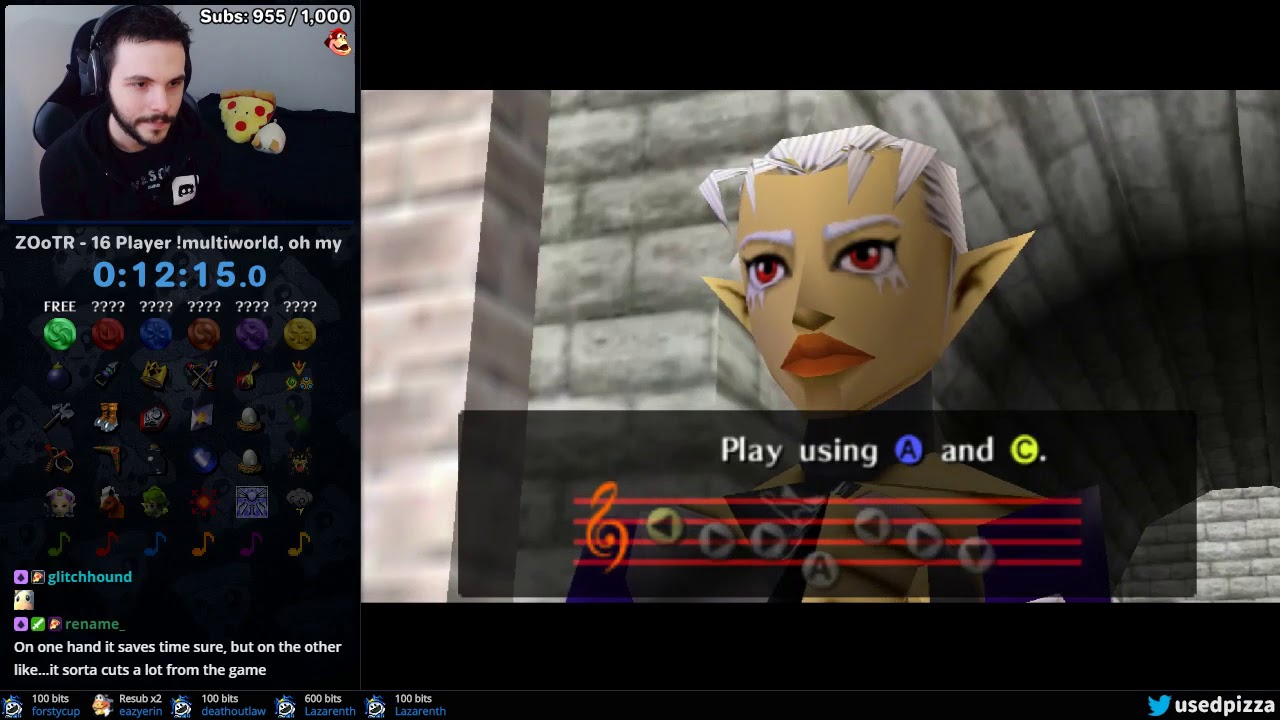 16 Player Ocarina of Time Randomizer Multi World Run