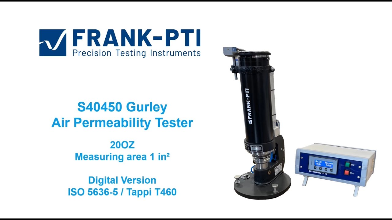 S40450 Gurley Air Permeability Tester FRANK-PTI