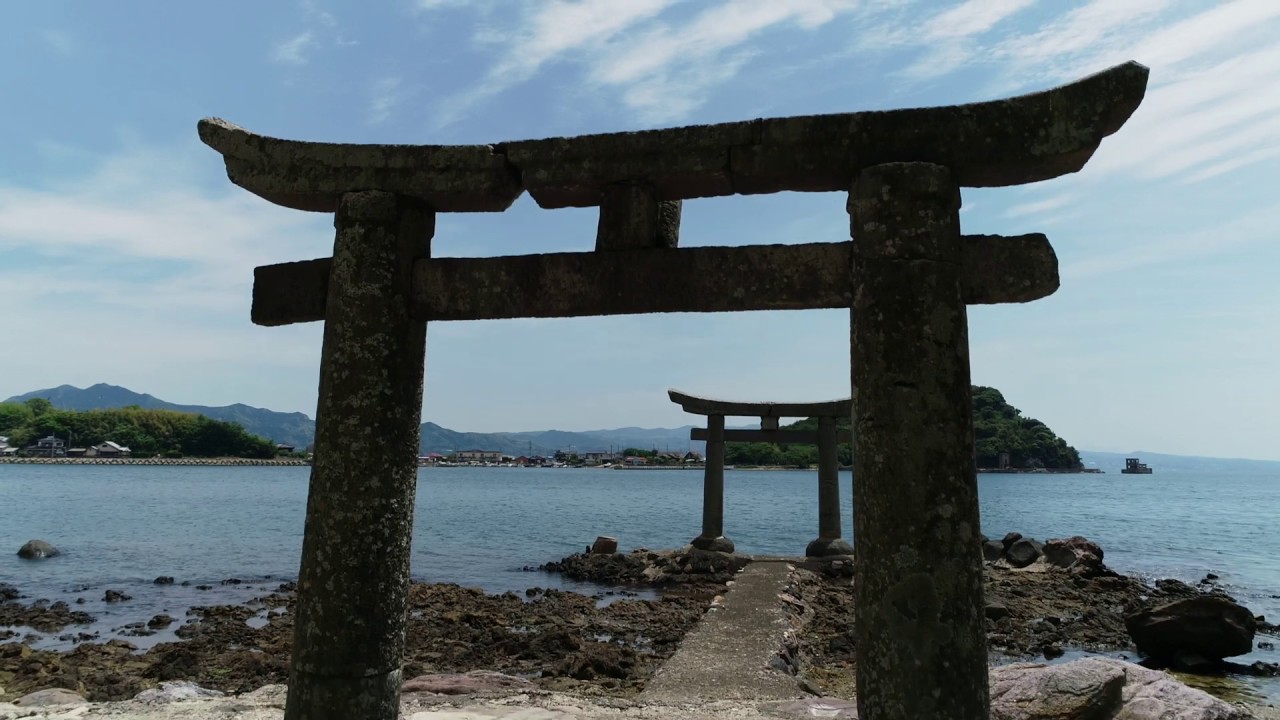 長崎ばーどアイ４Ｋ　海神神社（川棚町）