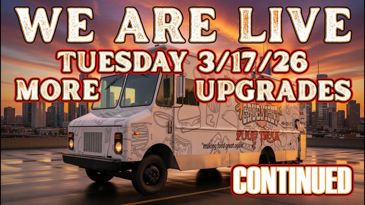 Upgrades in Grubnight Food Truck Live! #food #live #viral #streetfood#business #foodtruck