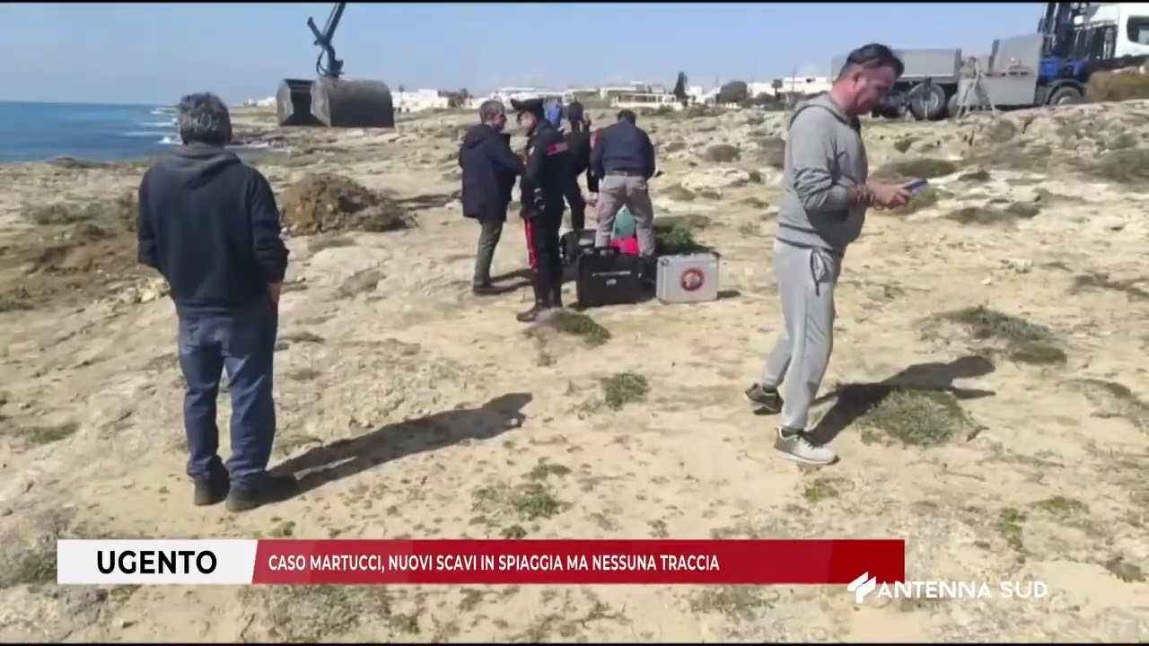 11 MARZO 2026 - UGENTO(LE) - CASO MARTUCCI, NUOVI SCAVI IN SPIAGGIA MA NESSUNA TRACCIA