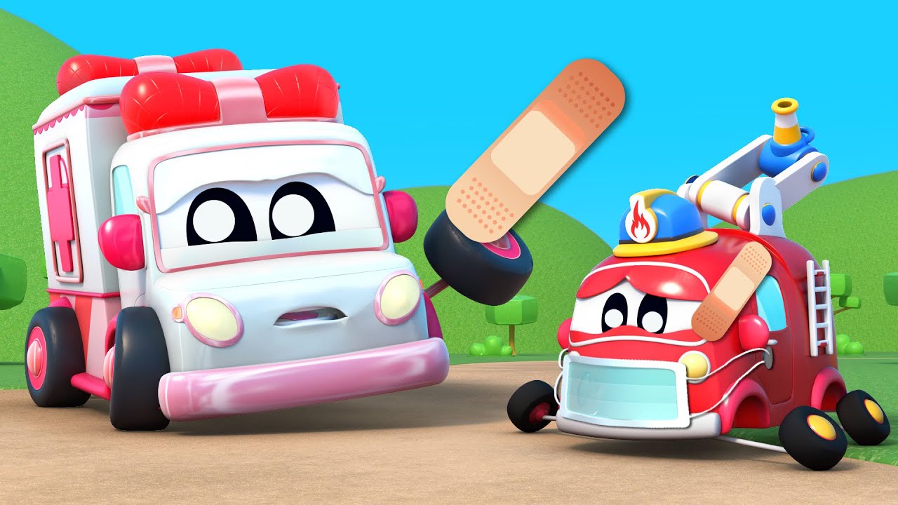 BABY AUTOS spielen ARZT mit dem KRANKENWAGEN