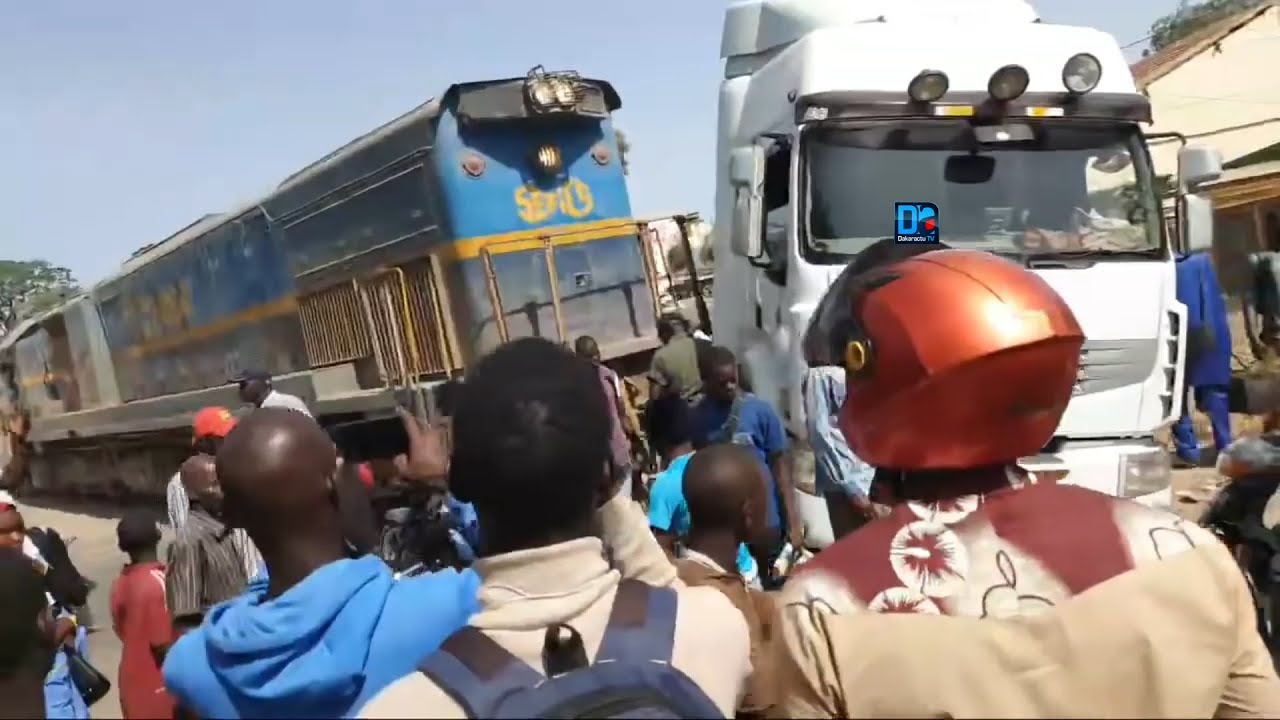 Thiès : Enième accident entre un train et camion au passage à niveau de la place de Sousse