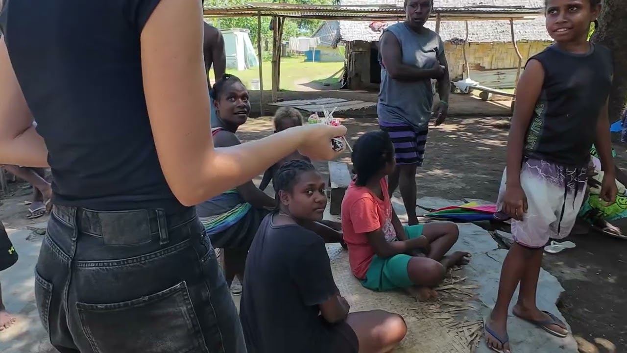 An authentic village in Vanuatu
