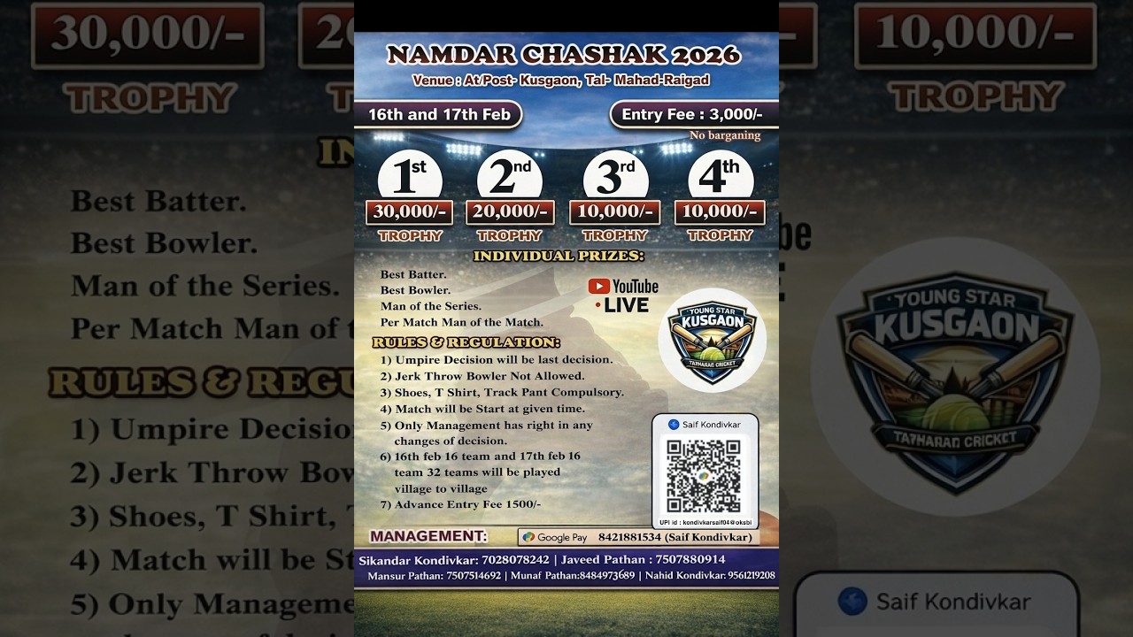 NAMDAR CHASHAK KUSGAON  2026 DAY 1