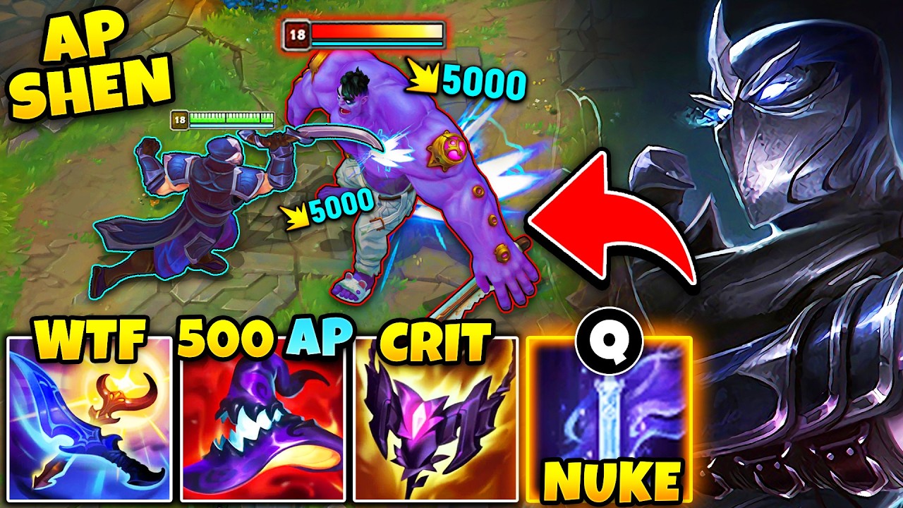 Mathematically correct Shen one shots you with a single auto (100% MAX HP DAMAGE)