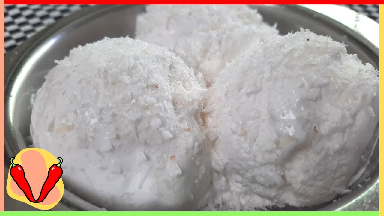 Sorvete vegano de coco delicioso