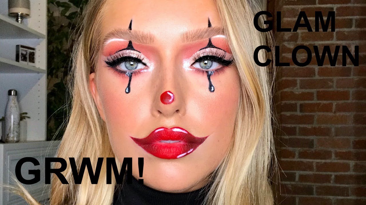 Glamorous Clown Makeup - HALLOWEEN GET READY WITH ME!