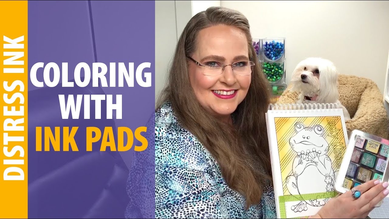 How to Color Backgrounds with Ink Pads | Tim Holtz Distress Ink Review