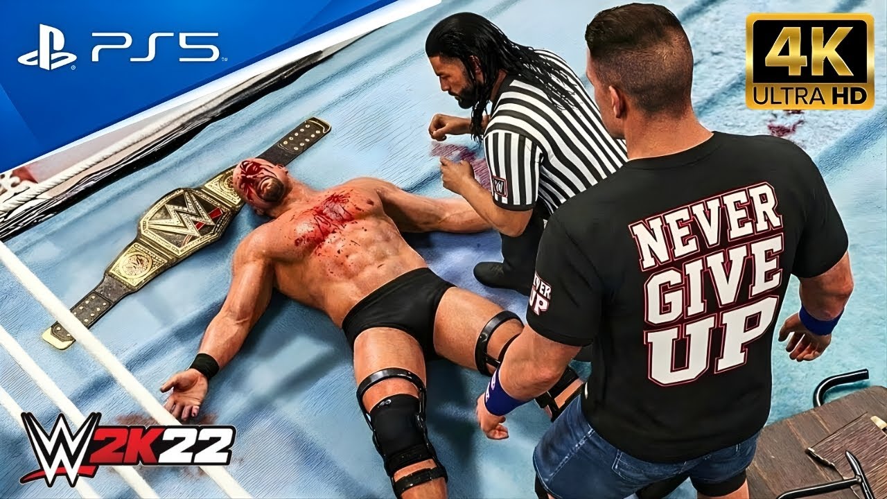 WWE 2K22 - Джон Сина против Стива Остина | Матч за чемпионский титул WWE!