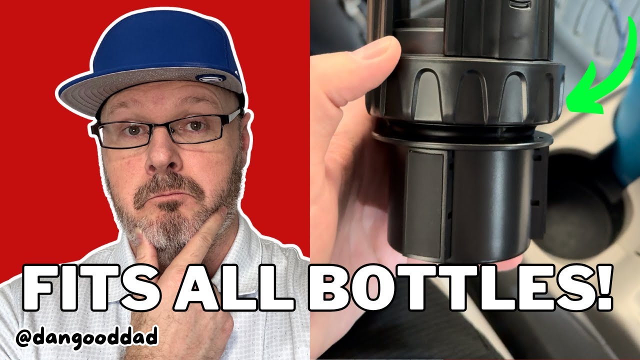 How To Upgrade Cup Holders In Any Car With Expandable Insert - Fits All Bottle Sizes Up To 40oz!