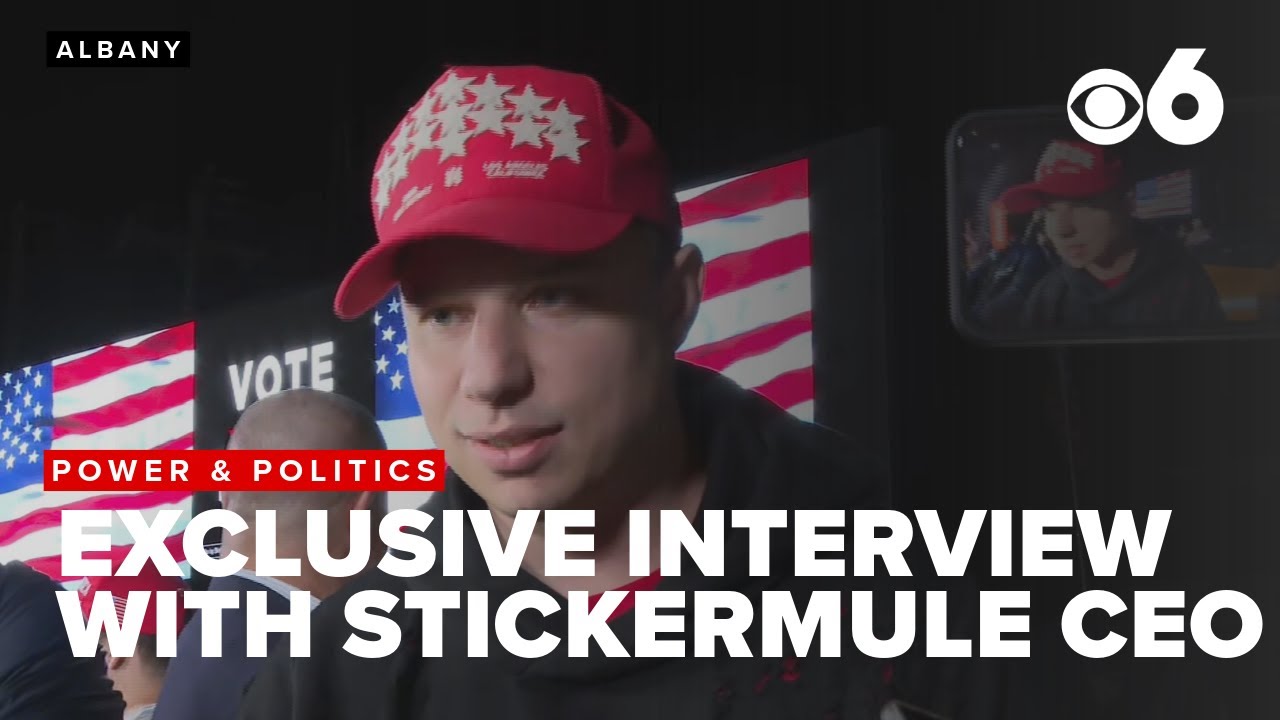 Power and Politics: Sticker Mule CEO sits down following 'Vote for Trump' sign unveiling