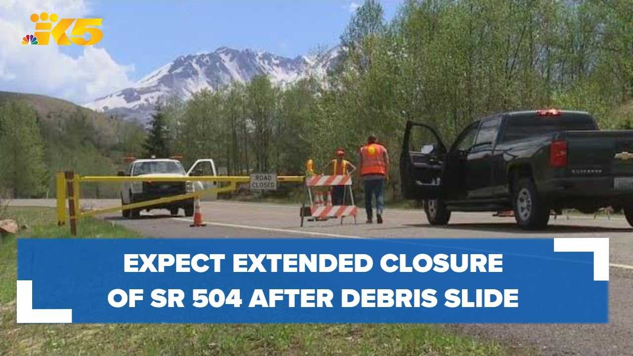 Extended closure of SR 504 possible after landslide near Mount St. Helens
