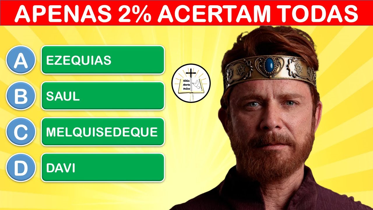 20 PERGUNTAS B&Iacute;BLICAS DE N&Iacute;VEL DIF&Iacute;CIL - QUIZ B&Iacute;BLICO