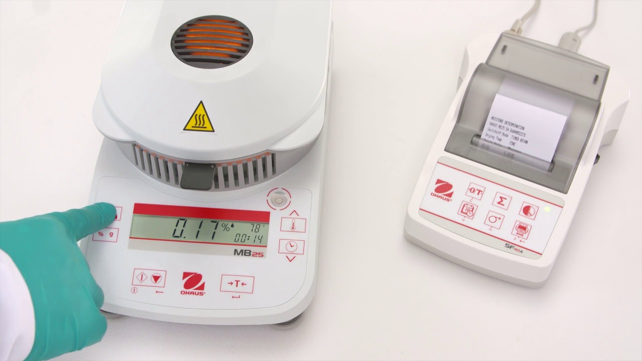 OHAUS MB23, MB25 & MB27 Moisture Analyzers