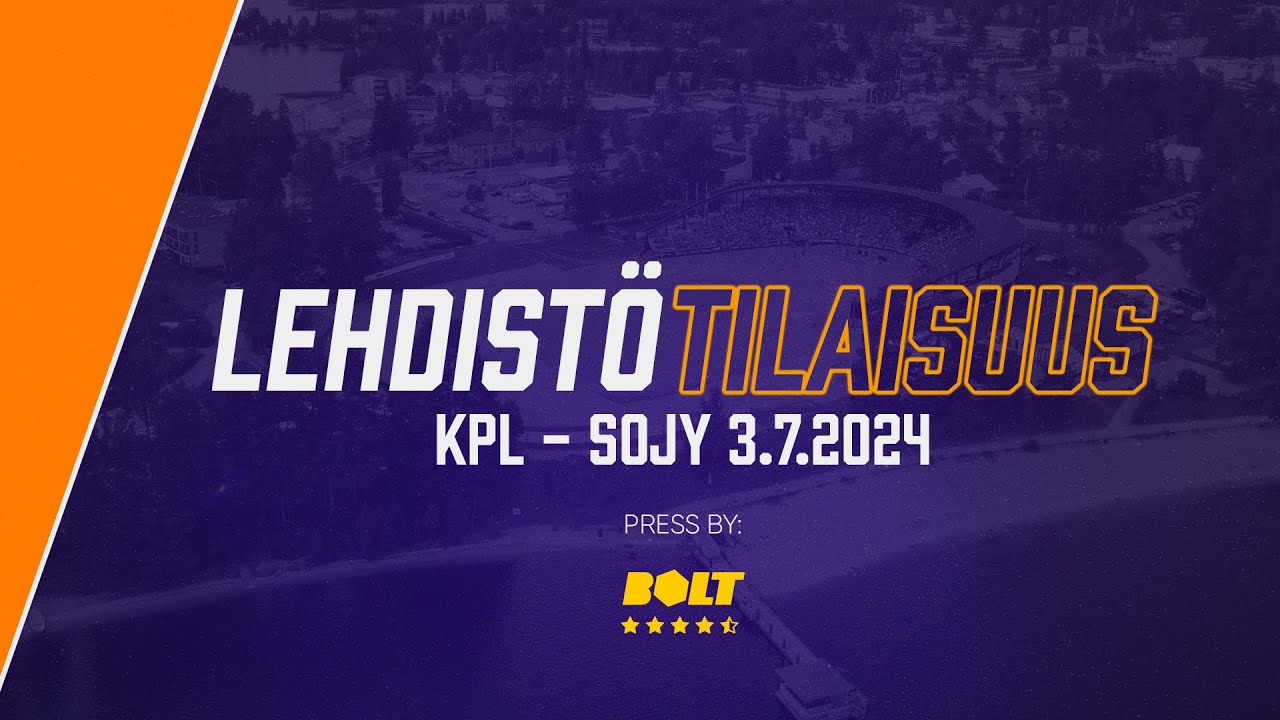 Boltin lehdistötilaisuus: KPL - SoJy 3.7.2024