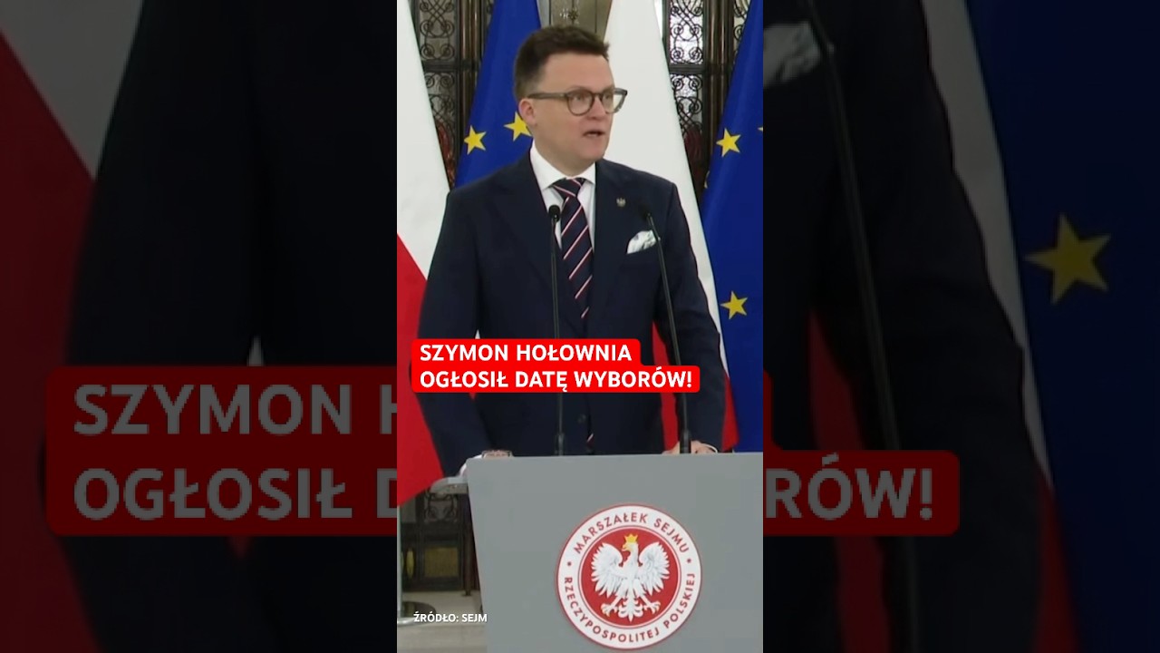 1. tura - 18 maja, a 2. tura - 1 czerwca. Wiemy, kiedy będą wybory! #wybory #data #news #hołownia