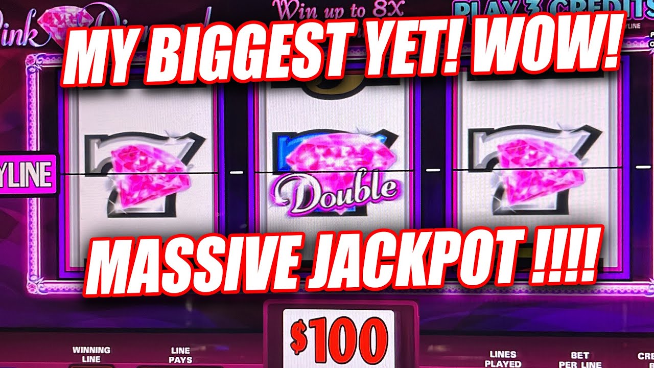 HIGH LIMIT DOUBLE DIAMOND PINK DIAMOND ★ MAX BET JACKPOT WIN
