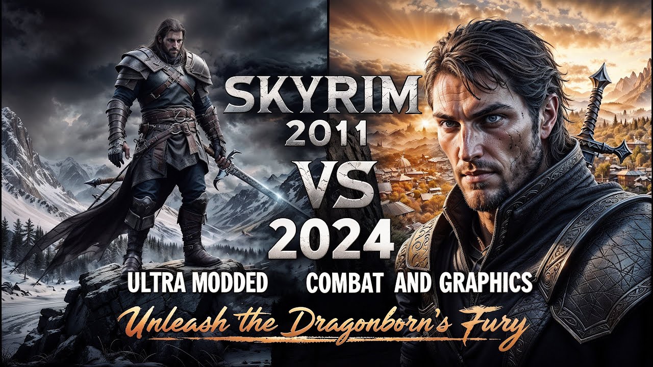 Skyrim Vanilla vs Modded Combat & Graphics | Stronghold