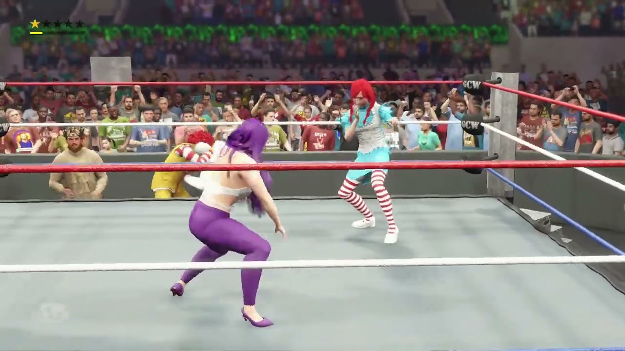 WWE 2K23: GCW Women's Title:: Wendy w/Fast Food Alliance vs. Cynthia 4/20/25