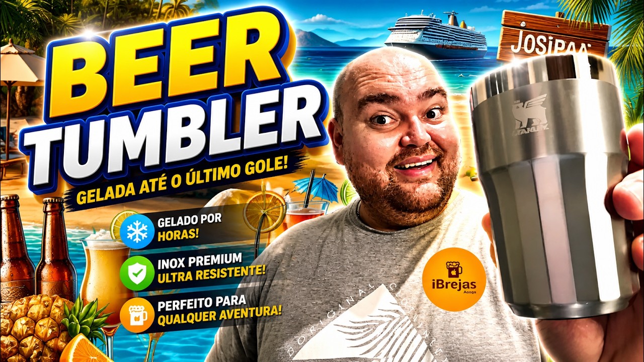 🍻 Happy Hour com Estilo! 🍻 Beer Tumbler Stanley 384ml - A Escolha Certa para Sua Cerveja e bebida!