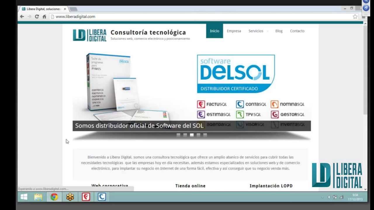 Demostración FactuSol y ContaSol. Libera Digital