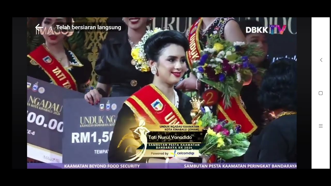 Johan unduk ngadau Kota Kinabalu Tati Nurul Yanadido#kaamatan ##subscribetomychannel
