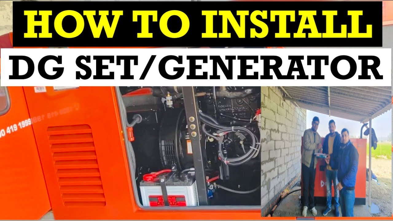 HOW TO INSTALL DG SET/GENERATOR SET IN POULTRY FARM.FARMING & VLOGGING mahindra diesel generator