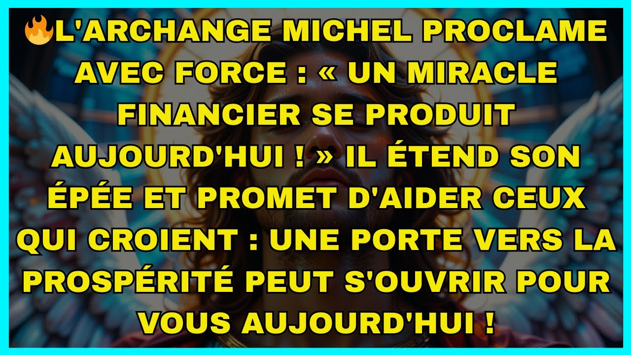 🔥L'archange Michel proclame avec force : « Un miracle financier se produit aujourd'hui...